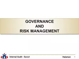 governance and risk management