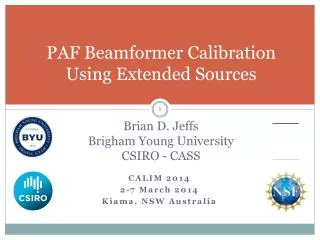 PAF Beamformer Calibration Using Extended Sources