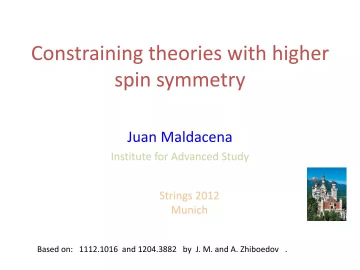 constraining theories with higher spin symmetry