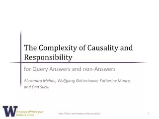 The Complexity of Causality and Responsibility