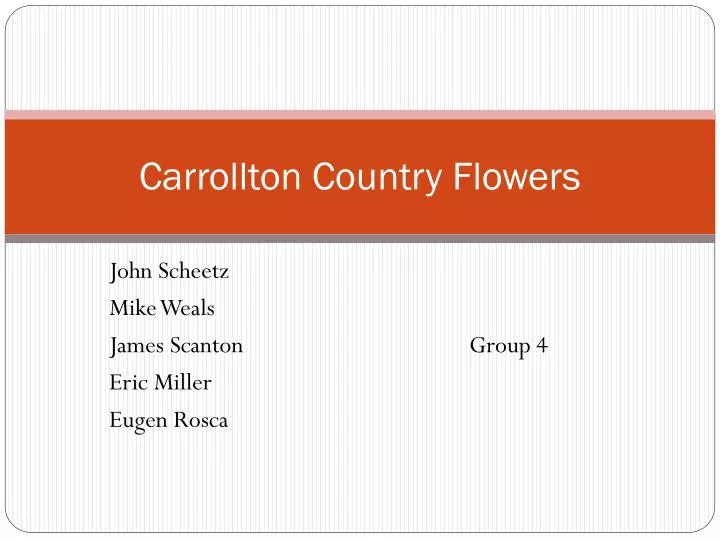 carrollton country flowers