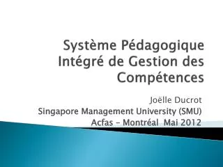 syst me p dagogique int gr de gestion des comp tences