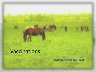 Vaccinations