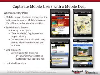 What is a Mobile Deal?