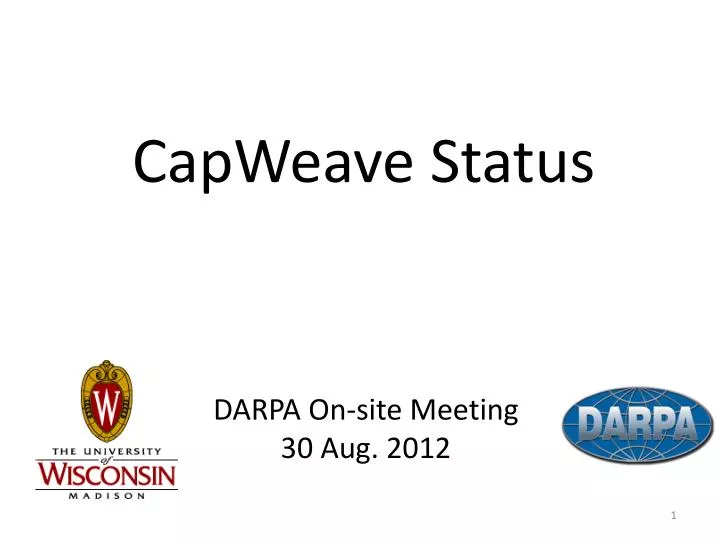 capweave status
