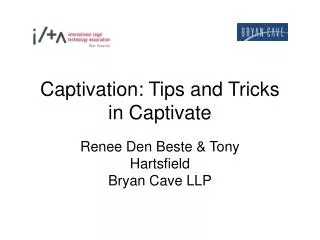 Captivation: Tips and Tricks in Captivate