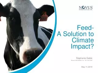 Feed- A Solution to Climate Impact?