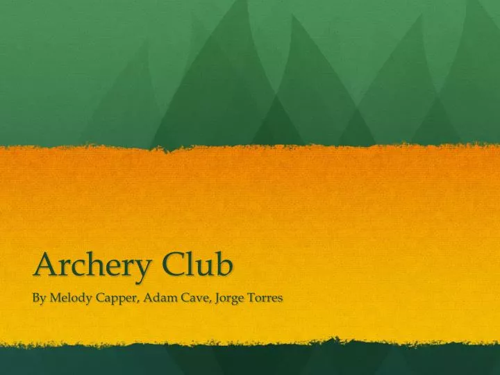 archery club