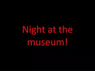 night at the museum