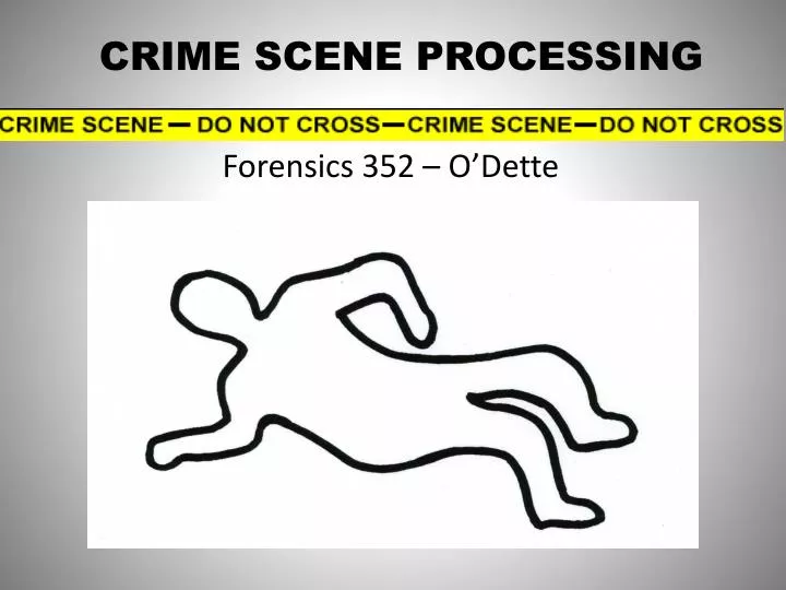 crime scene processing