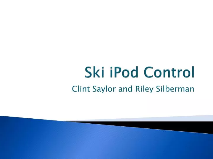 ski ipod control