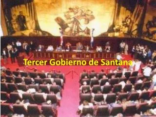 tercer gobierno de santana