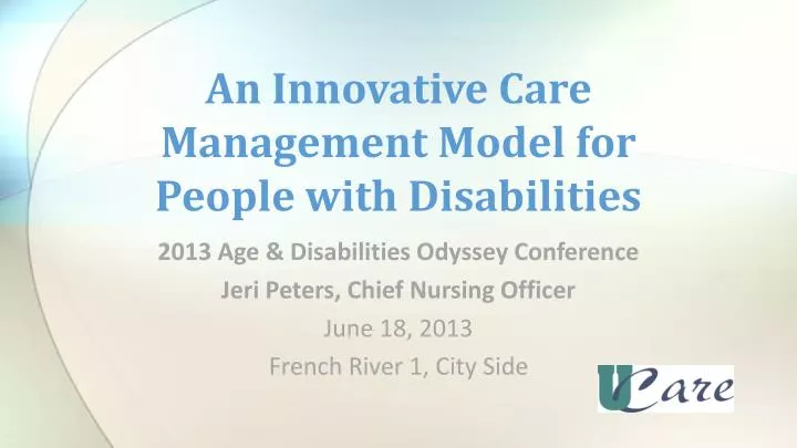 an innovative care management model for people with disabilities