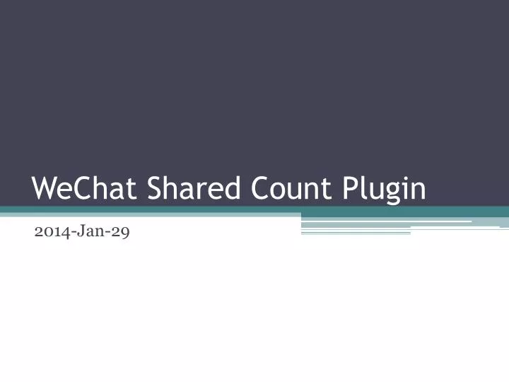wechat shared count plugin