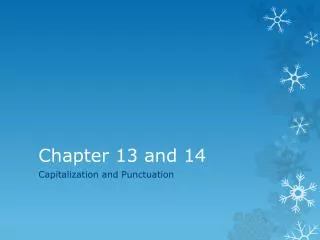 chapter 13 and 14
