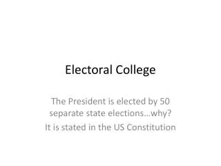 electoral college