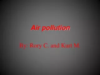air pollution