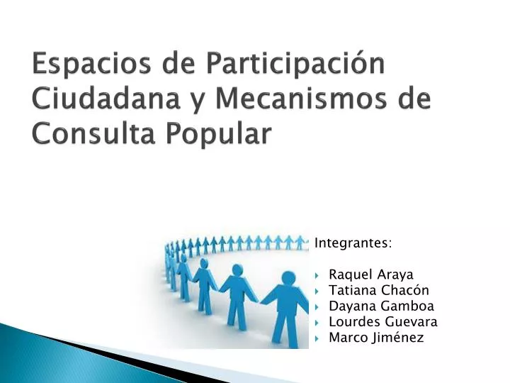 espacios de participaci n ciudadana y mecanismos de consulta popular