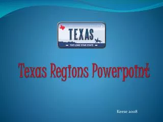 Texas Regions Powerpoint