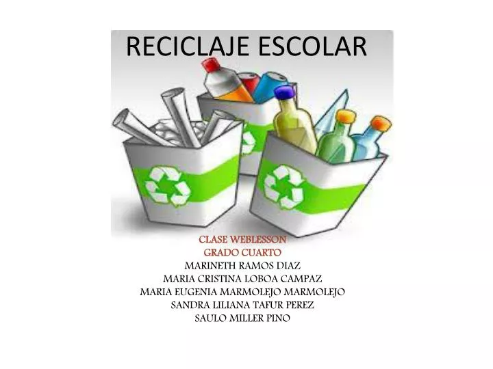 reciclaje escolar