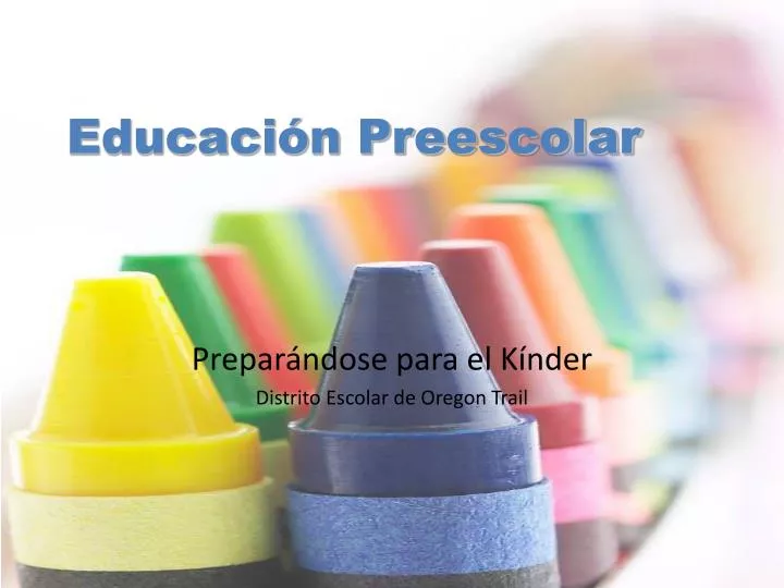 educaci n preescolar