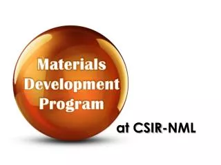 Materials Development Program