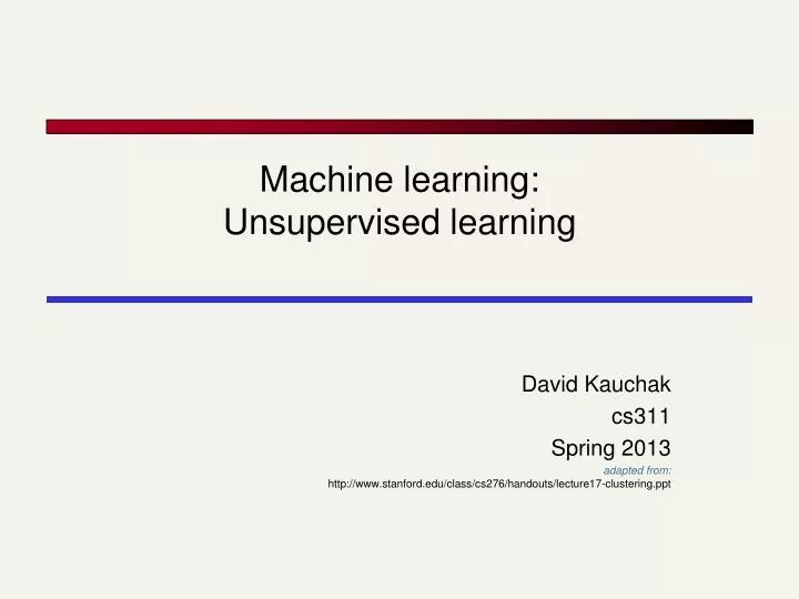 machine learning unsupervised learning