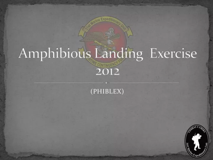 amphibious landing exercise 2012