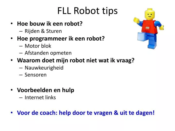fll robot tips