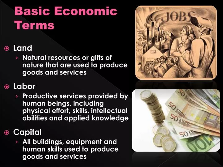 basic economic terms