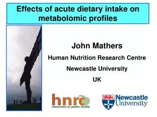 Effects of acute dietary intake on metabolomic profiles