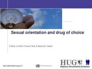 Sexual orientation and drug of choice