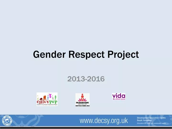 gender respect project