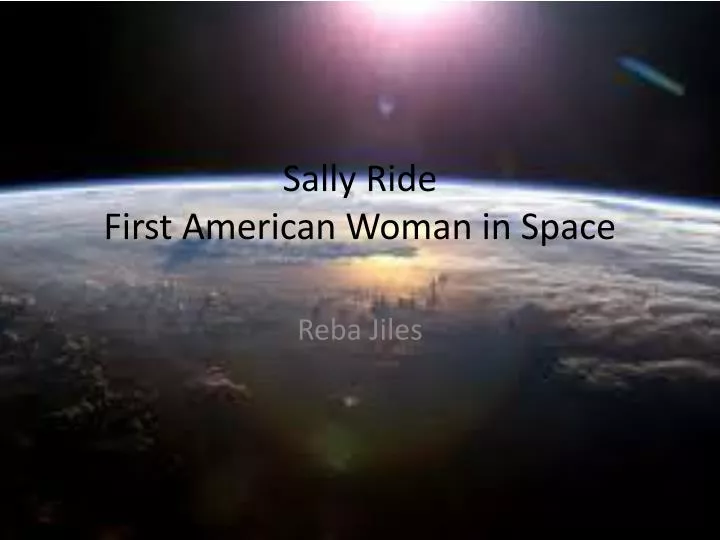 sally ride first american woman in space