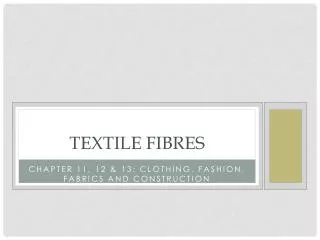 Textile Fibres