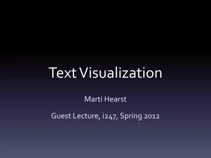 text visualization