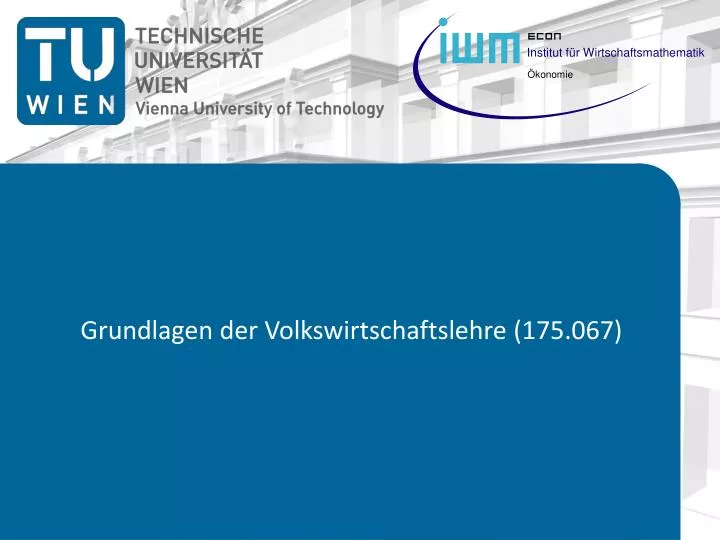 grundlagen der volkswirtschaftslehre 175 067