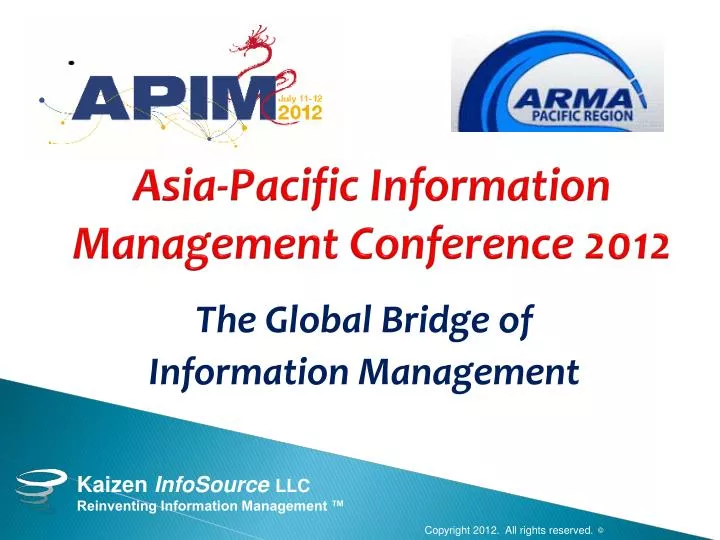 asia pacific information management conference 2012