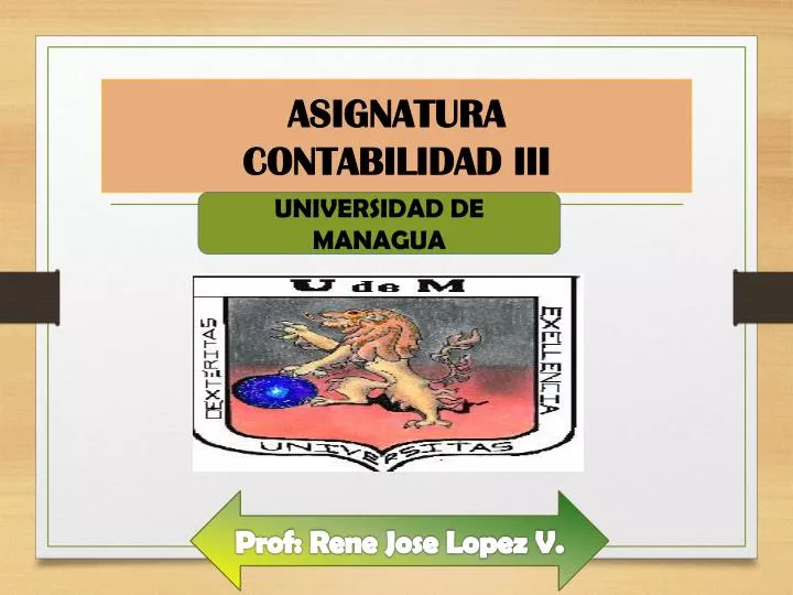 asignatura contabilidad iii