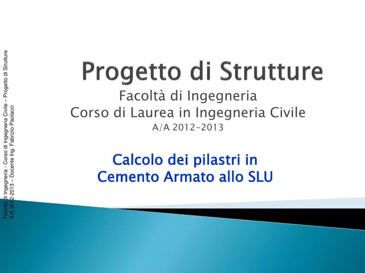 progetto di strutture