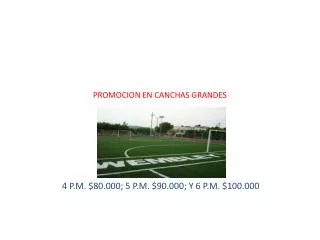 promocion en canchas grandes