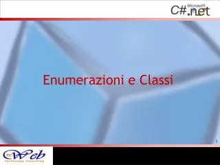 enumerazioni e classi