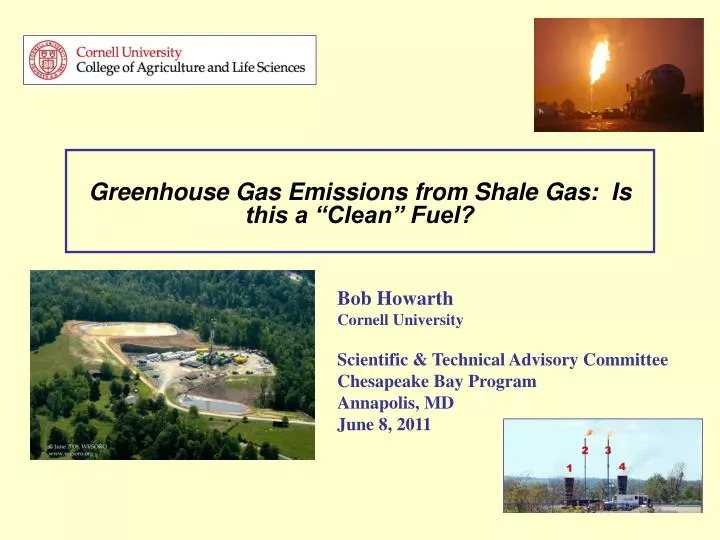 greenhouse gas emissions from shale gas is this a clean fuel