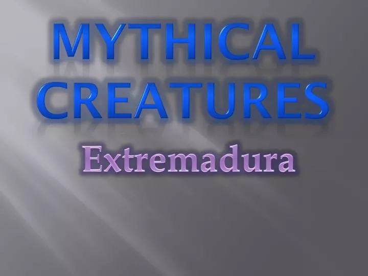 mythical creatures