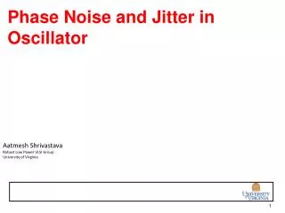 Phase Noise and Jitter in Oscillator