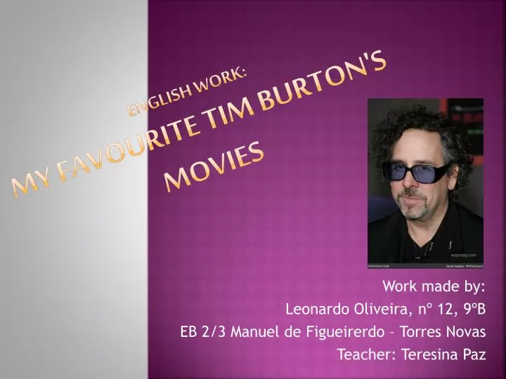 english work my favourite tim burton s movies