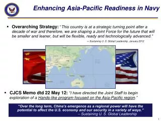 Enhancing Asia-Pacific Readiness in Navy