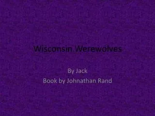 Wisconsin Werewolves
