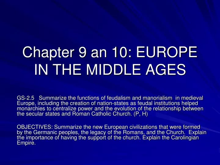 chapter 9 an 10 europe in the middle ages