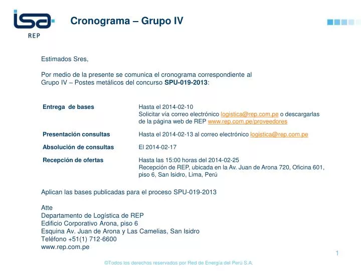 cronograma grupo iv